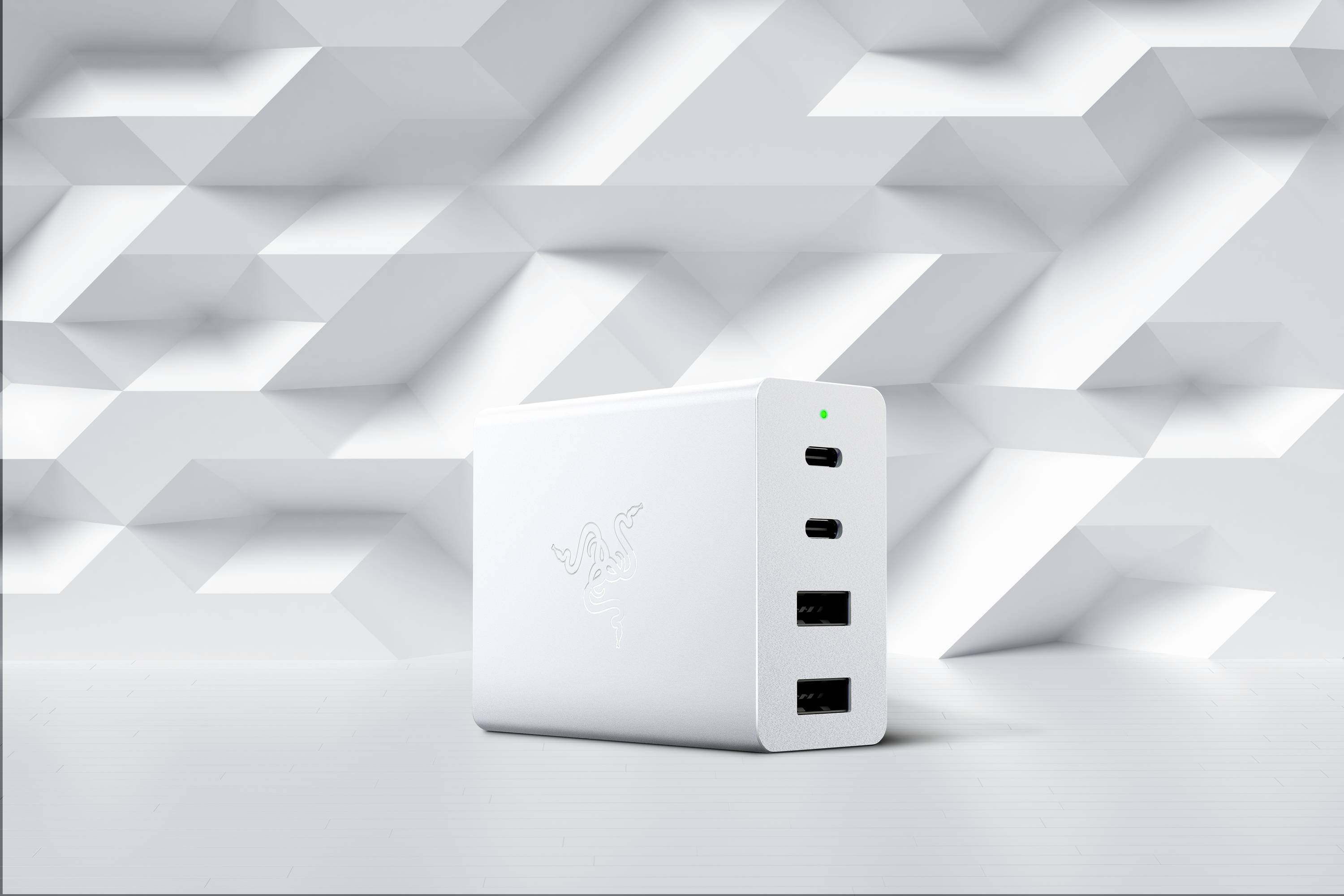 RAZER USB-C 130W GaN Charger Mercury USB Ladegerät 130W PPS Weiß GaN