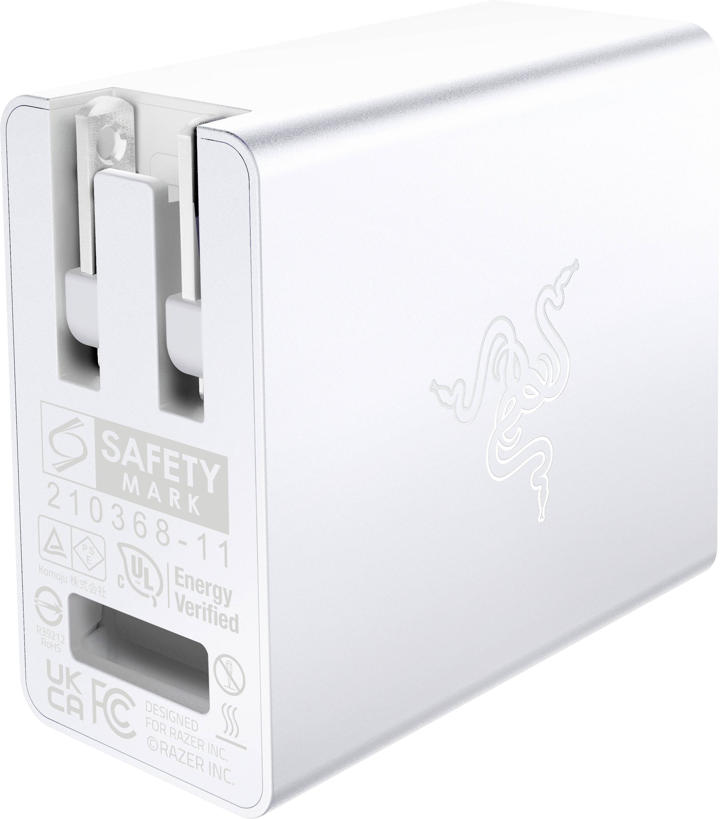 RAZER USB-C 130W GaN Charger Mercury USB Ladegerät 130W PPS Weiß GaN