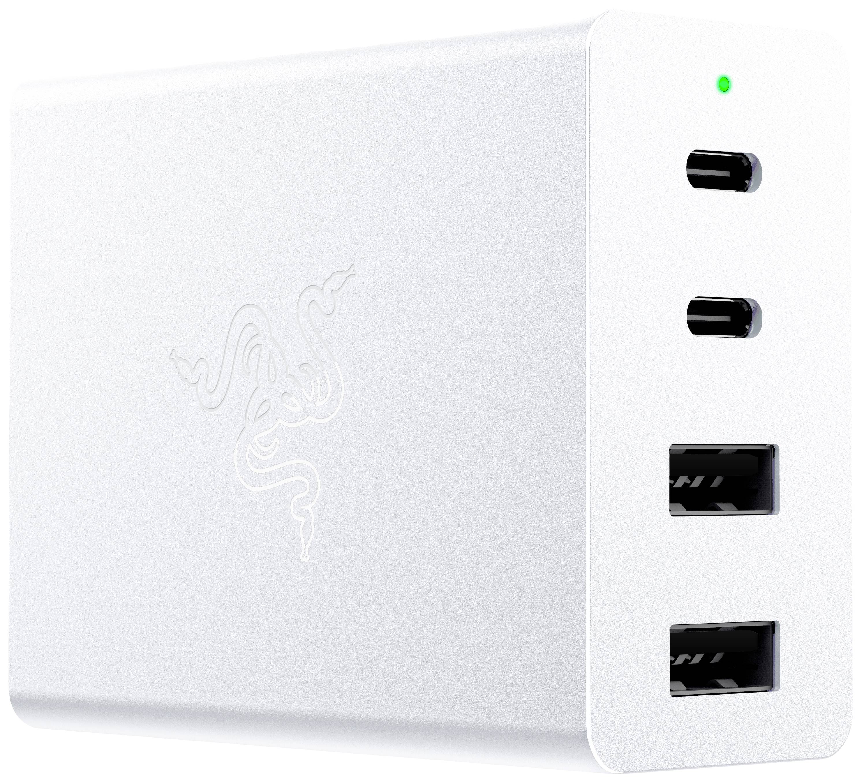 RAZER USB-C 130W GaN Charger Mercury USB Ladegerät 130W PPS Weiß GaN
