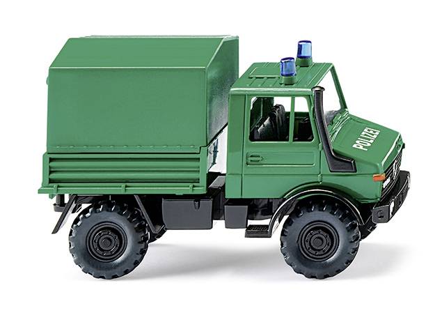 Wiking 037404 H0 LKW Modell Mercedes Benz Unimog U 1700 Polizei