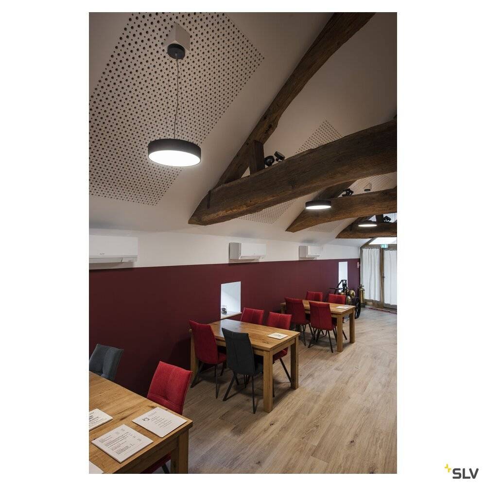 SLV 1007296 MEDO® PRO 40 LED-Deckenleuchte LED 19W Schwarz