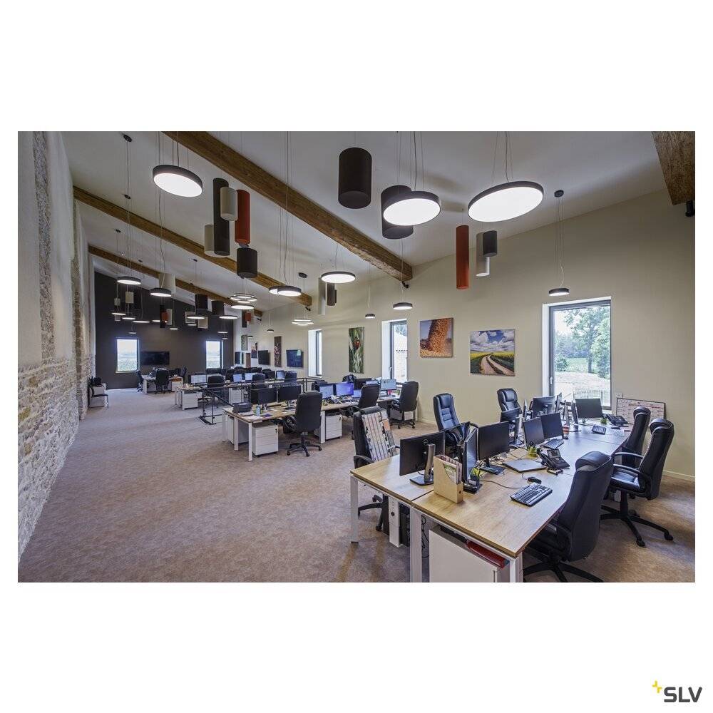 SLV 1007308 MEDO® PRO 90 LED-Deckenleuchte LED 75W Schwarz