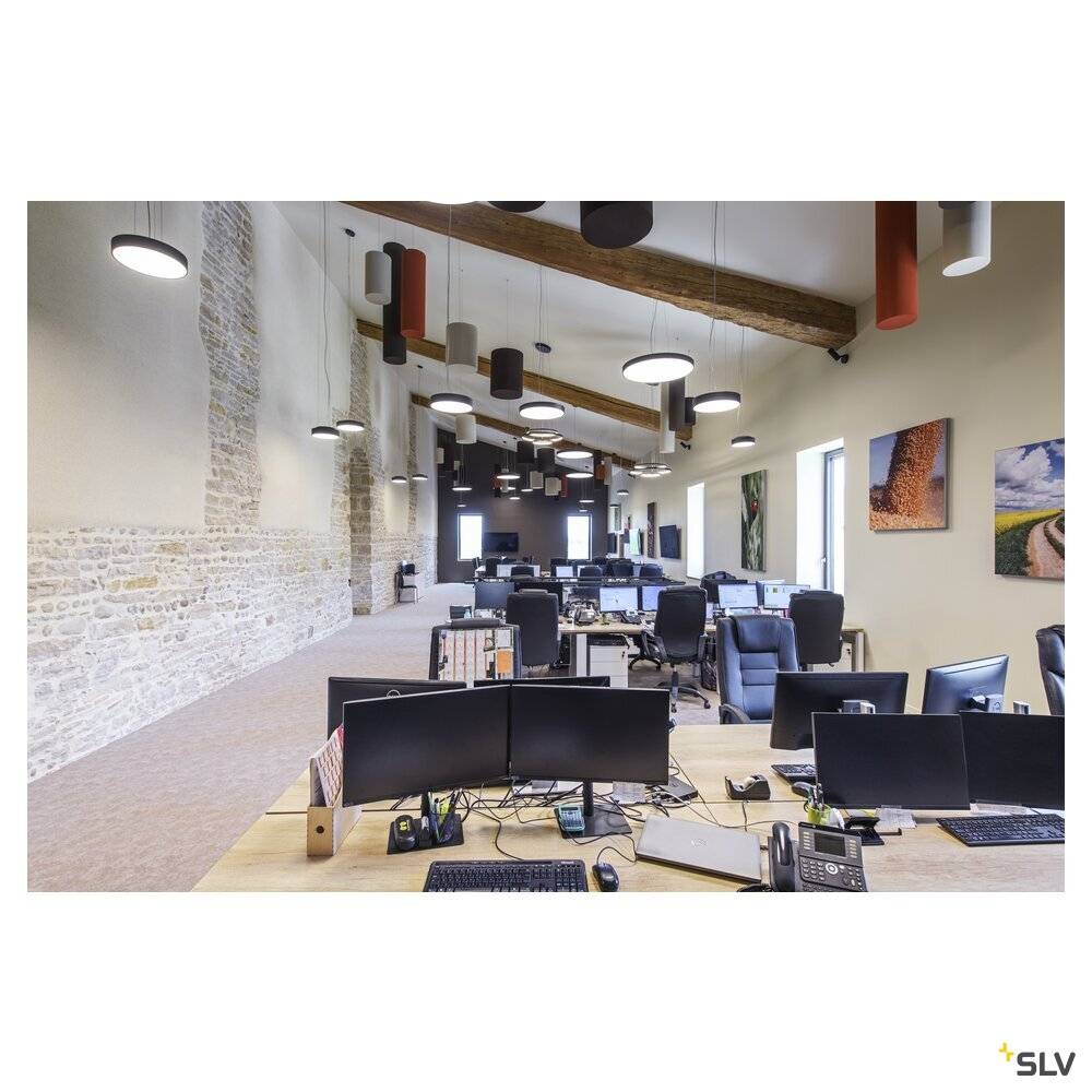 SLV 1007308 MEDO® PRO 90 LED-Deckenleuchte LED 75W Schwarz