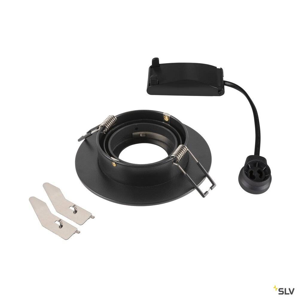 SLV 1007625 NEW TRIA 75 XL Einbauleuchte LED GU10 Schwarz