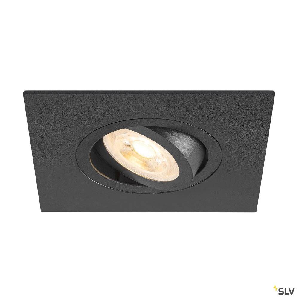 SLV 1007628 NEW TRIA 75 XL Einbauleuchte LED GU10 Schwarz
