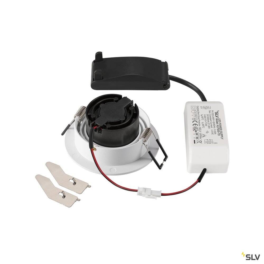 SLV 1007401 NEW TRIA 75 LED-Einbauleuchte LED 8.3W Weiß