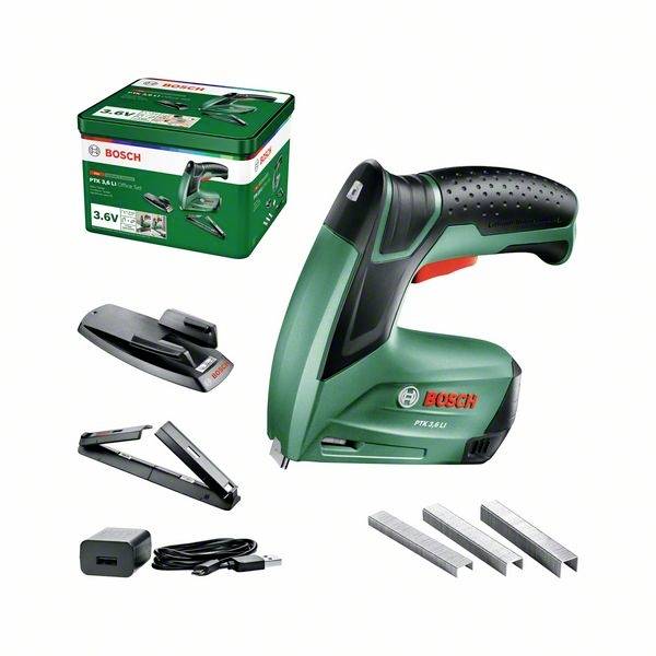 Bosch Home and Garden PTK 3,6 LI Office Set 0603968202 Akkutacker Klammernlänge 4 - 10mm