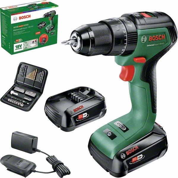 Bosch Home and Garden UniversalImpact 18V-60 -Akku-Bohrschrauber