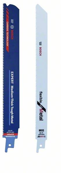 Bosch Accessories Säbelsägeblatt-Set: S 1122 BF + 1 EXPERT S 1155 HHM , 25-tlg. 2608653598