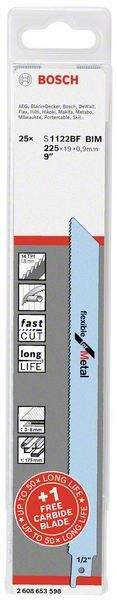 Bosch Accessories Säbelsägeblatt-Set: S 1122 BF + 1 EXPERT S 1155 HHM , 25-tlg. 2608653598