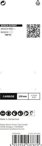 Bosch Accessories 2608901817 EXPERT 'Fiber Plaster' T 141 HM Stichsägeblatt, 10 Stück 10St.