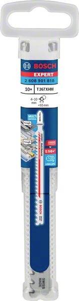 Bosch Accessories 2608901818 EXPERT 'Multi Material' T 367 XHM Stichsägeblatt, 10 Stück 10St.