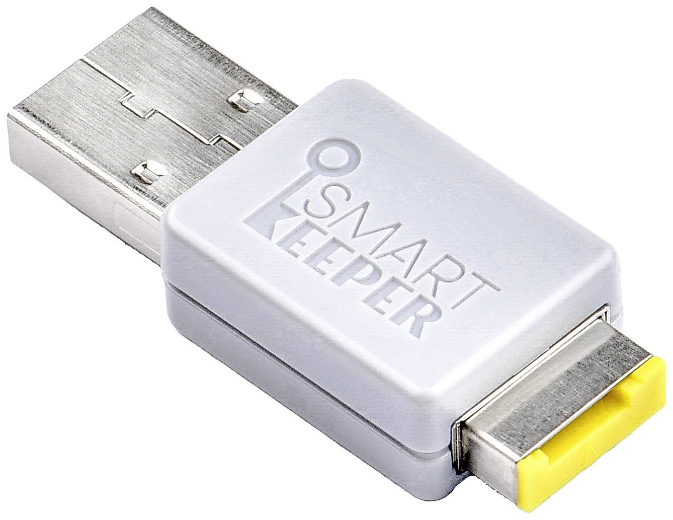 Ein USB-Gerät mit der Aufschrift 'Smart Keeper', wahrscheinlich ein Sicherheitsmodul oder Schutz für USB-Anschlüsse.