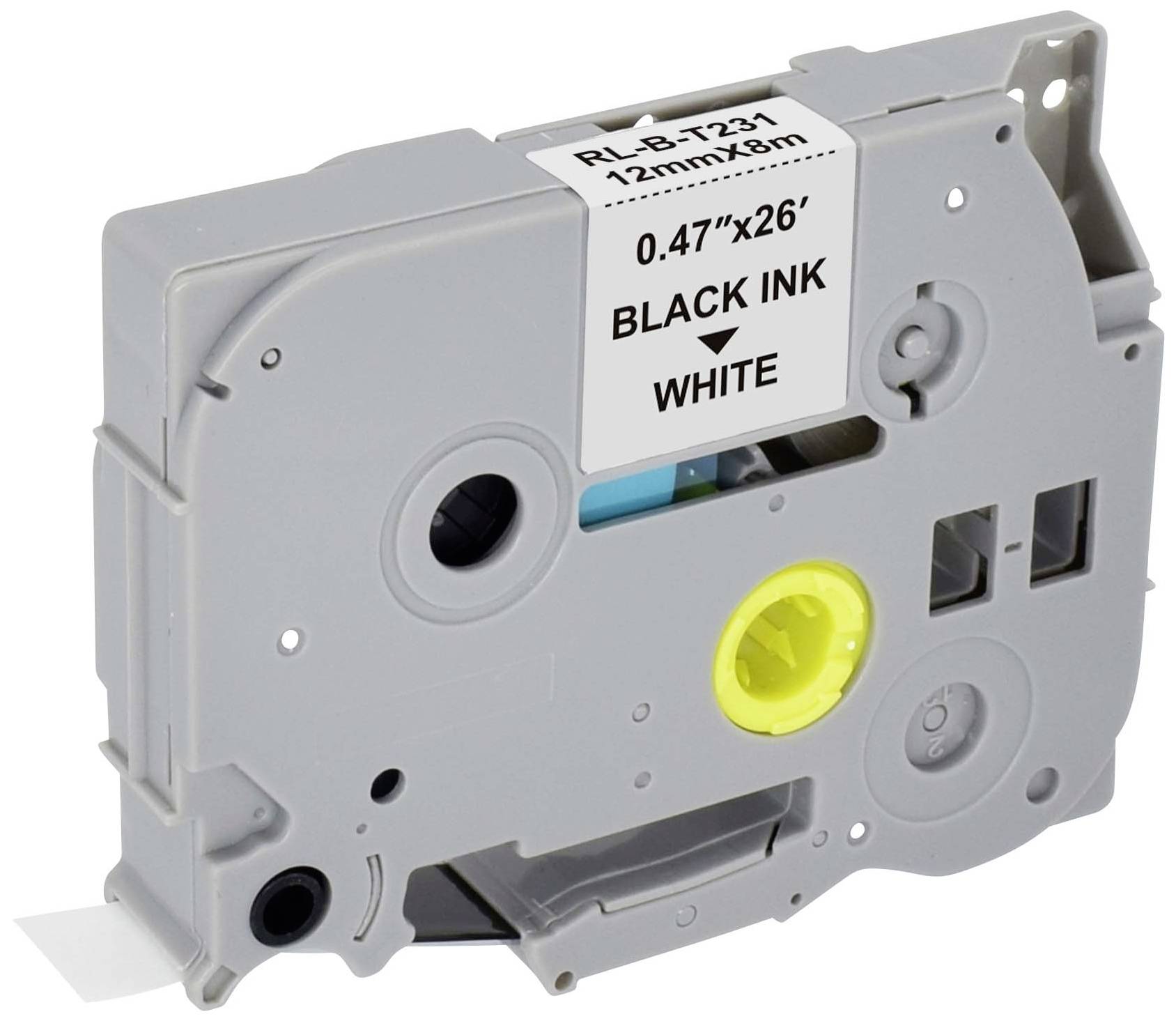 Renkforce Schriftband RF-LT-BTZe231 Kompatibel ersetzt Brother TZe-231 12mm Bandfarbe: Weiß Schriftfarbe: Schwarz 8m