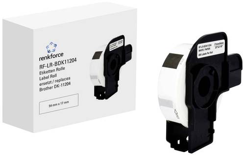 Renkforce Etiketten Rolle Kompatibel ersetzt Brother DK-11204 54 x 17 mm Papier Weiß 400 St. Standa