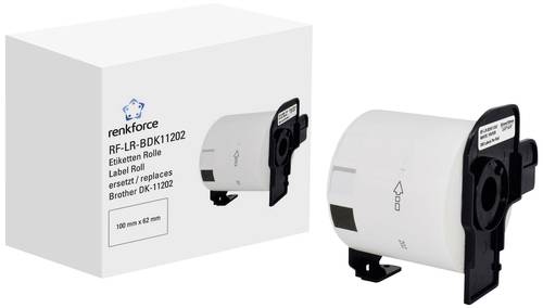 Renkforce Etiketten Rolle Kompatibel ersetzt Brother DK-11202 62 x 100 mm Papier Weiß 300 St. Stand