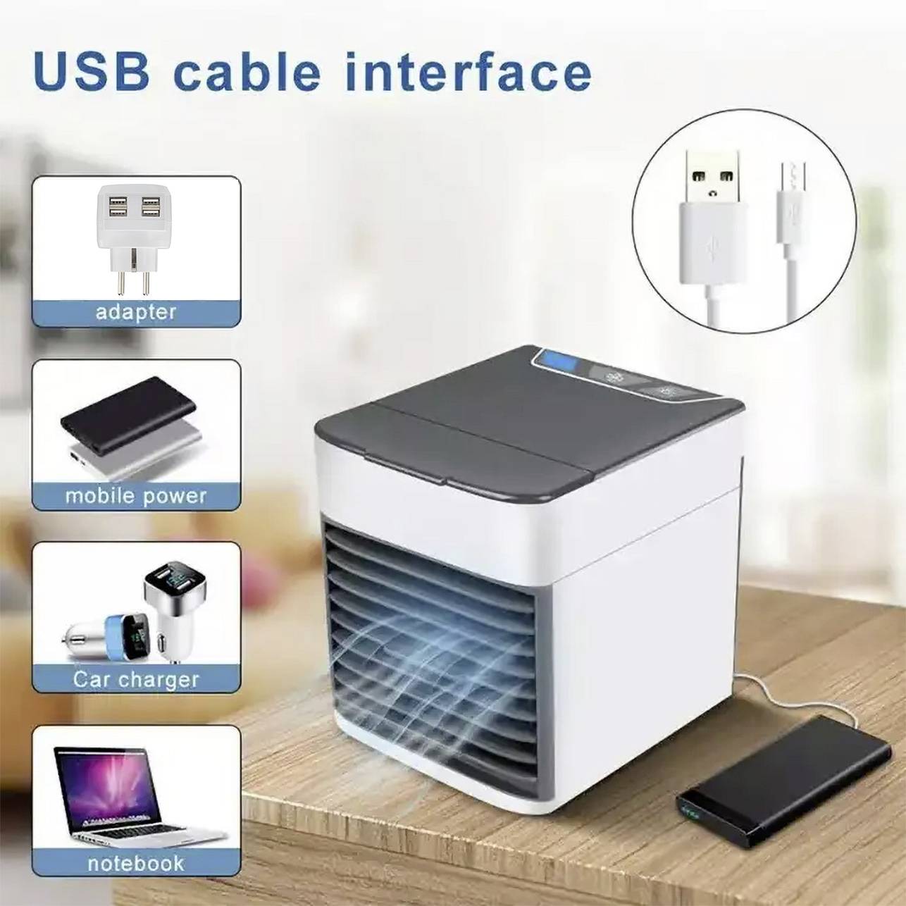 Renkforce RF-USBF-845-WH USB-Ventilator (B x H x T) 150 x 165 x 170mm