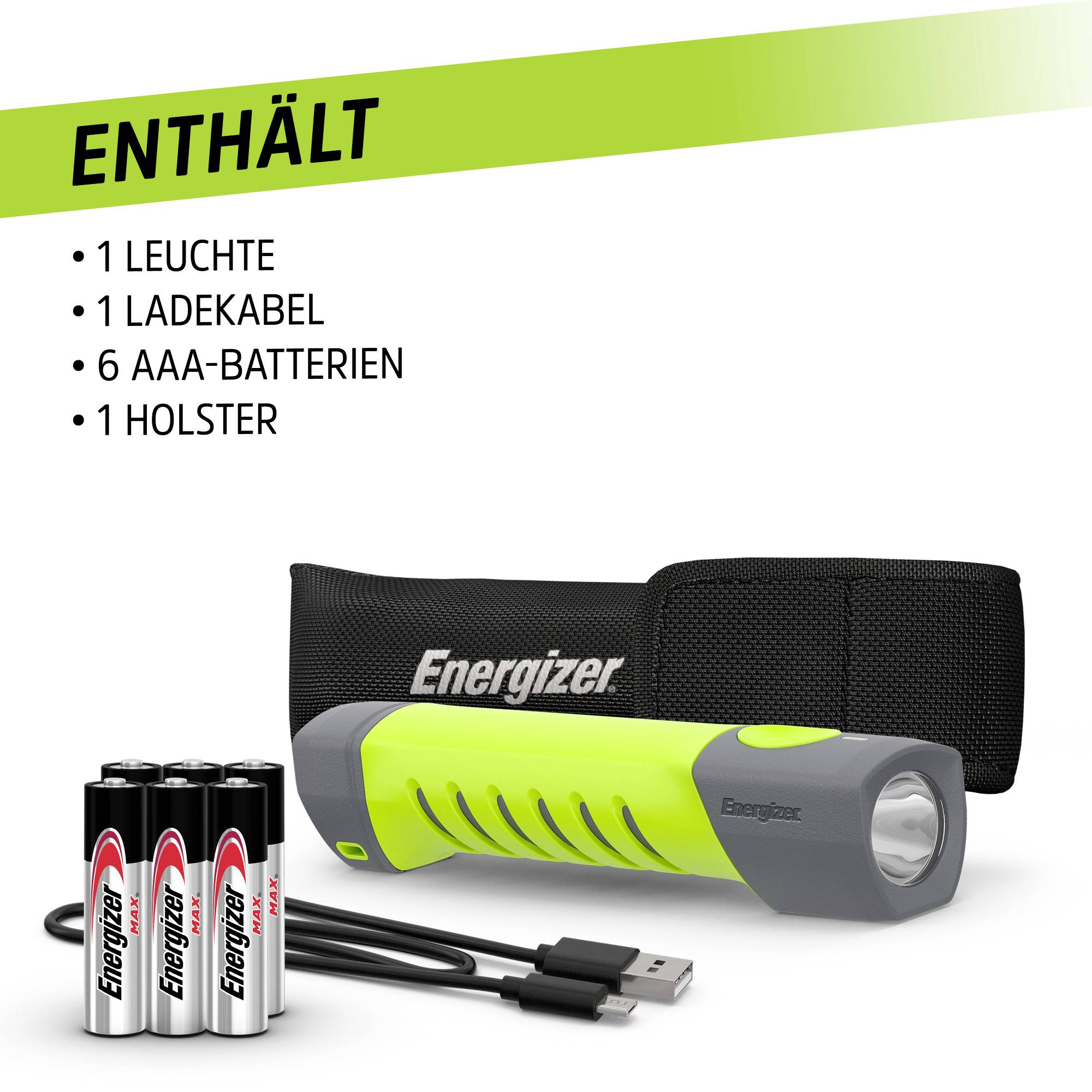 Energizer Pro Series High CRI medium LED Taschenlampe Li-Ionen Akkus oder batteriebetrieben 1000lm 6h