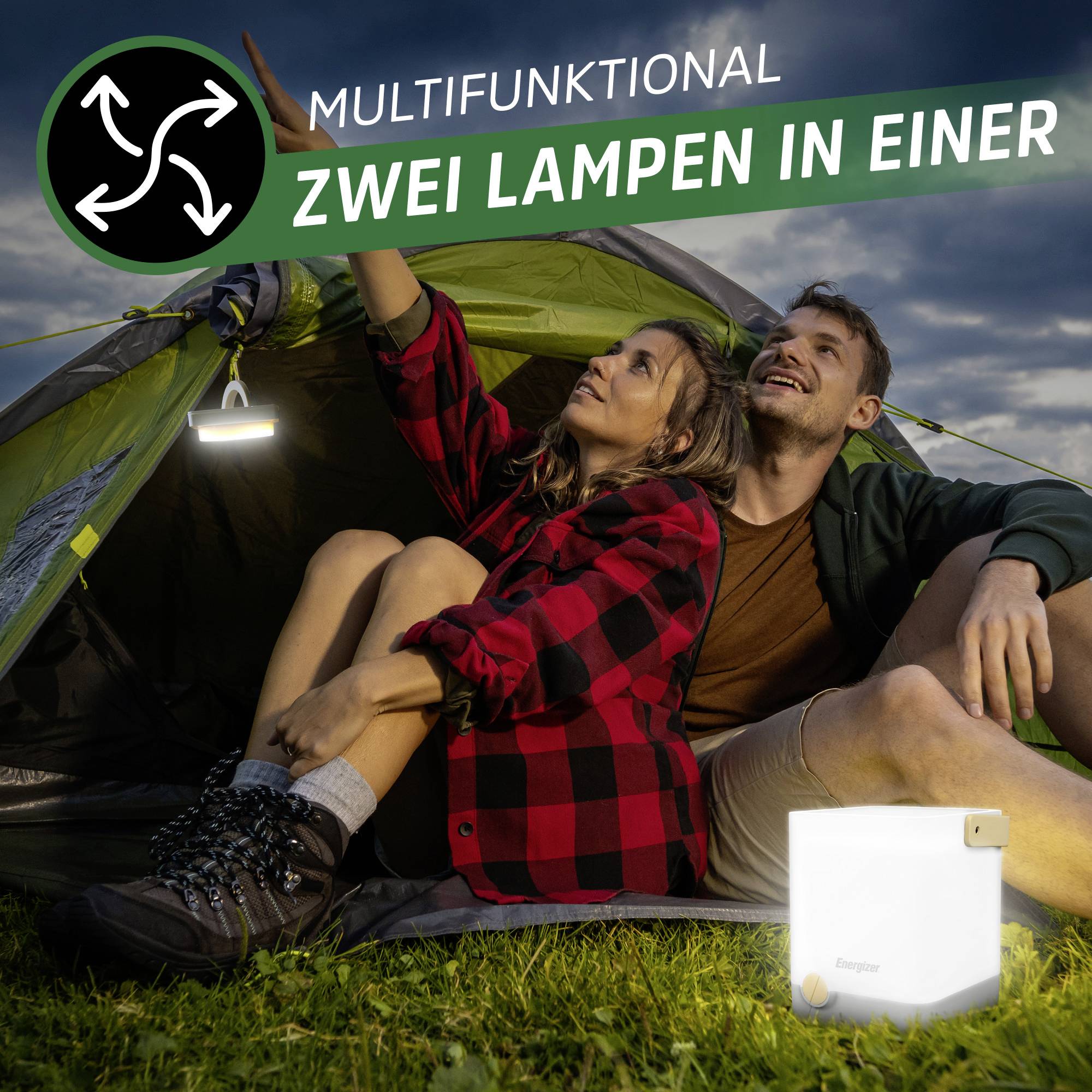 Energizer E303974600 Power Light Cube LED Camping-Leuchte batteriebetrieben