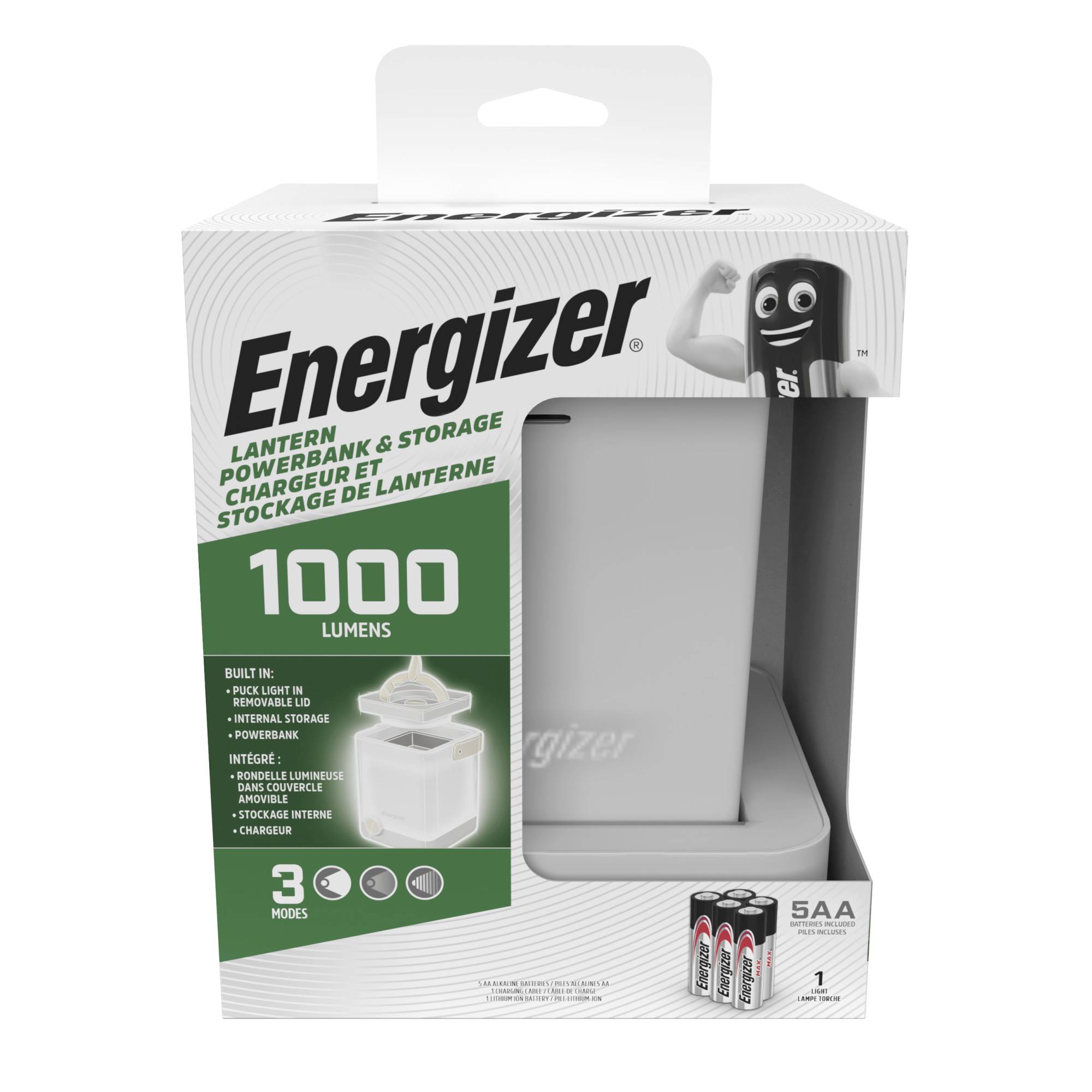 Energizer E303974600 Power Light Cube LED Camping-Leuchte batteriebetrieben