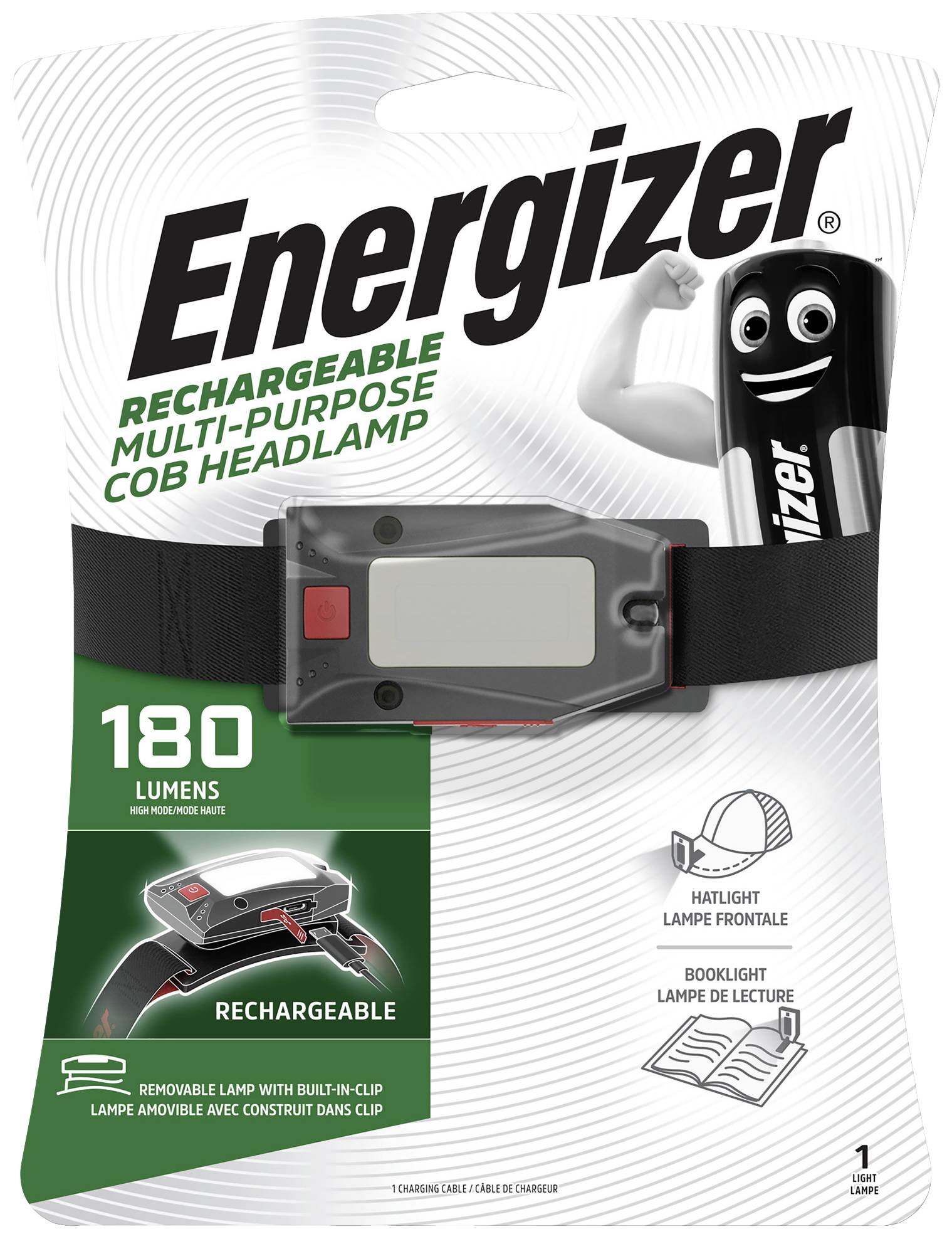 Energizer Multiuse LED Stirnlampe akkubetrieben 180 lm E302713201