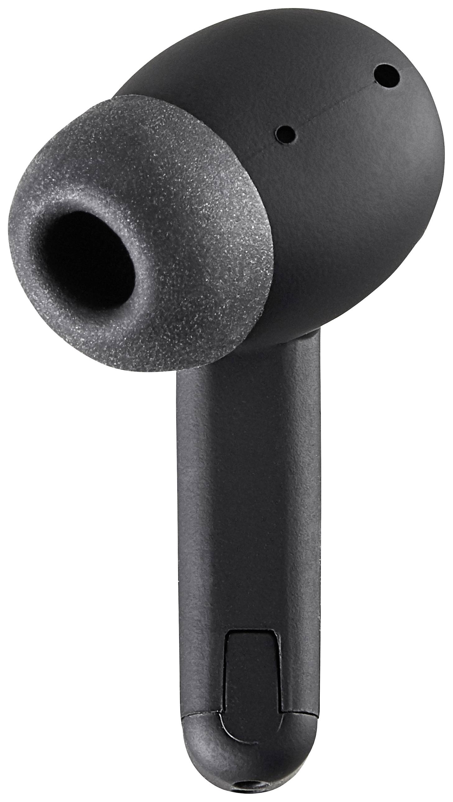 Intenso T300A In Ear Headset Bluetooth® Stereo Schwarz Noise Cancelling Batterieladeanzeige, Headset, Ladecase, Touch-Steuerung