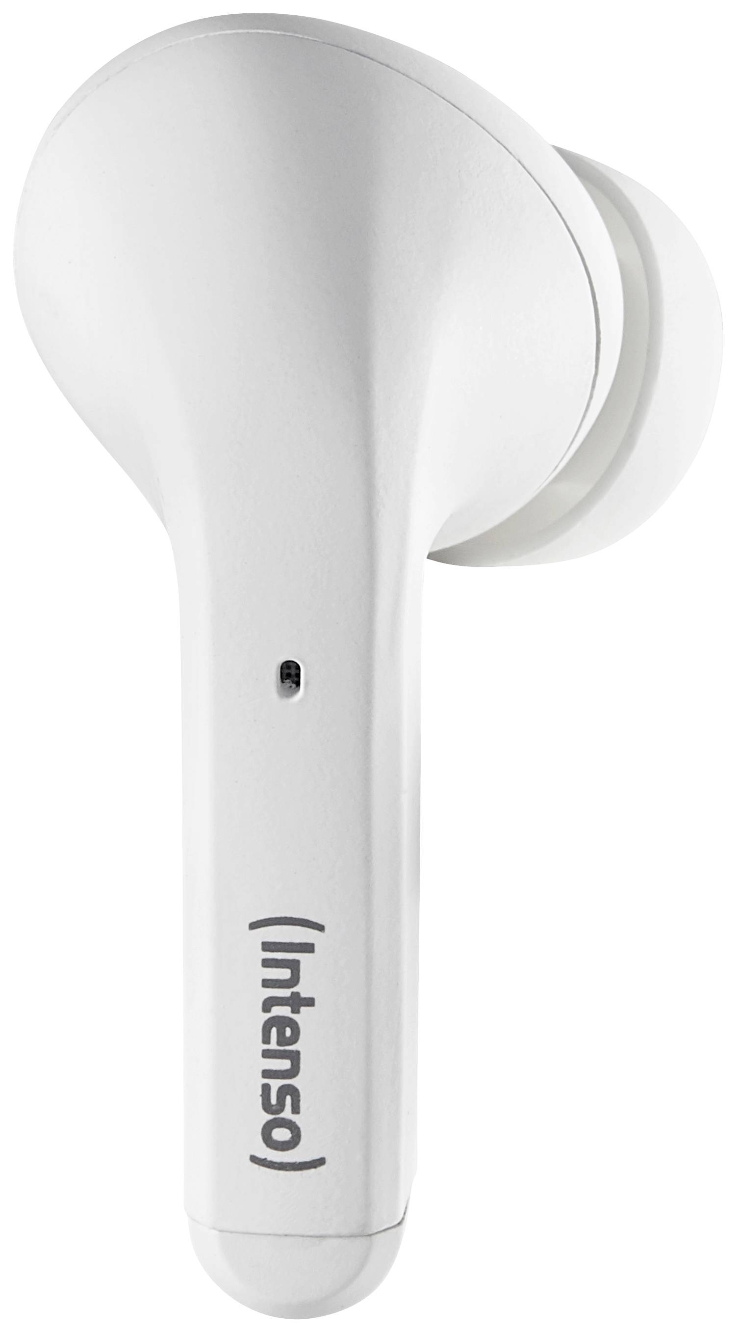 Intenso T302A In Ear Headset Bluetooth® Stereo Weiß Noise Cancelling Batterieladeanzeige, Headset, Ladecase, Touch-Steuerung