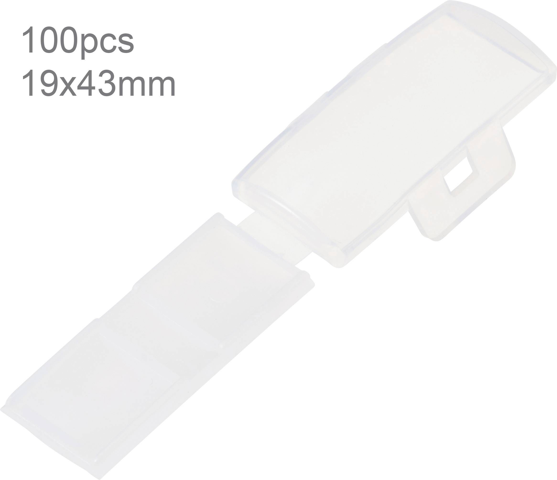 TRU COMPONENTS TC-MC2203-100 Kabelmarkierer Montage-Art: Kabelbinder Beschriftungsfläche: 43 x 19mm Natur 100St.