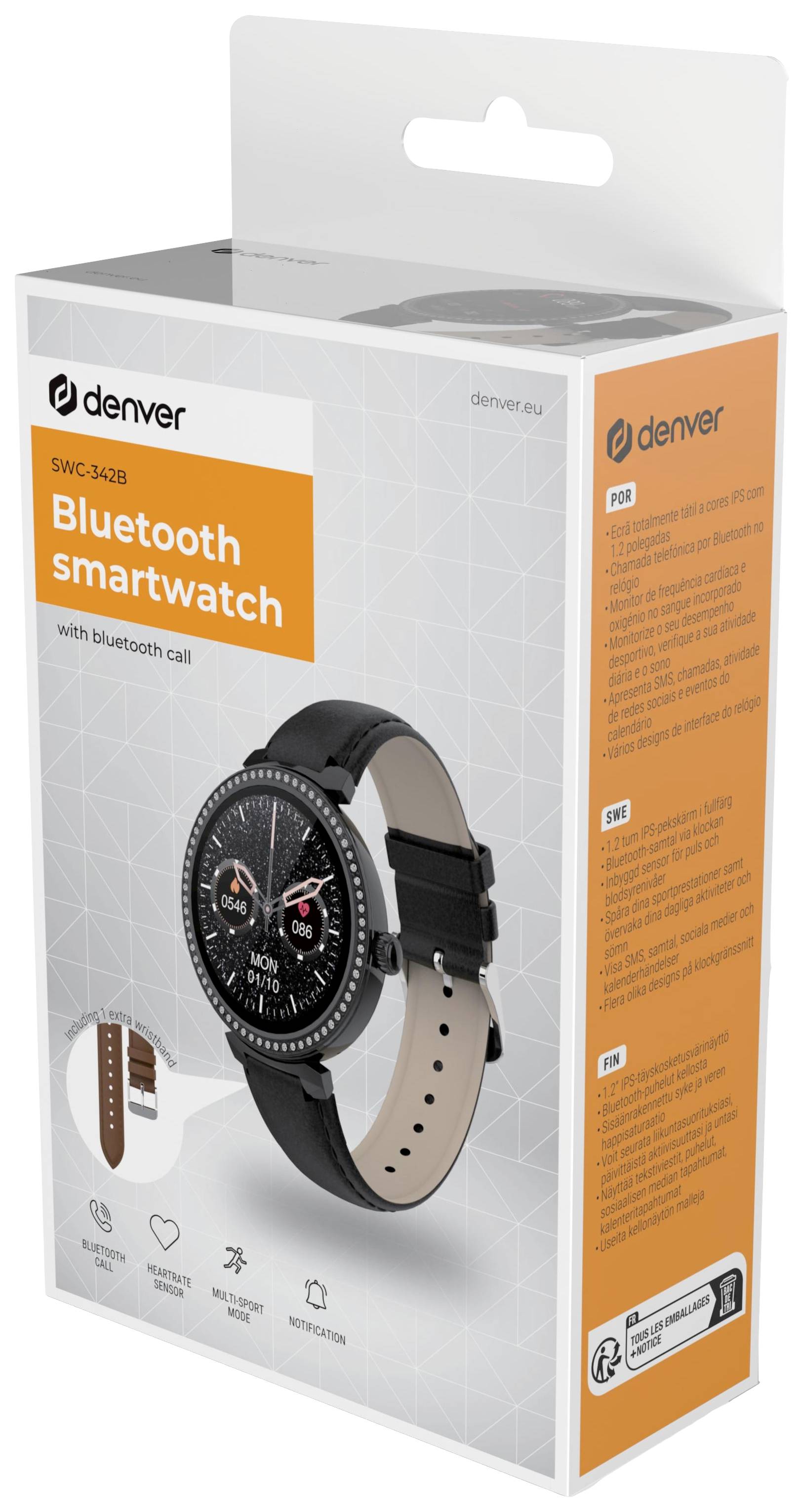 Denver SWC-342 Smartwatch Schwarz