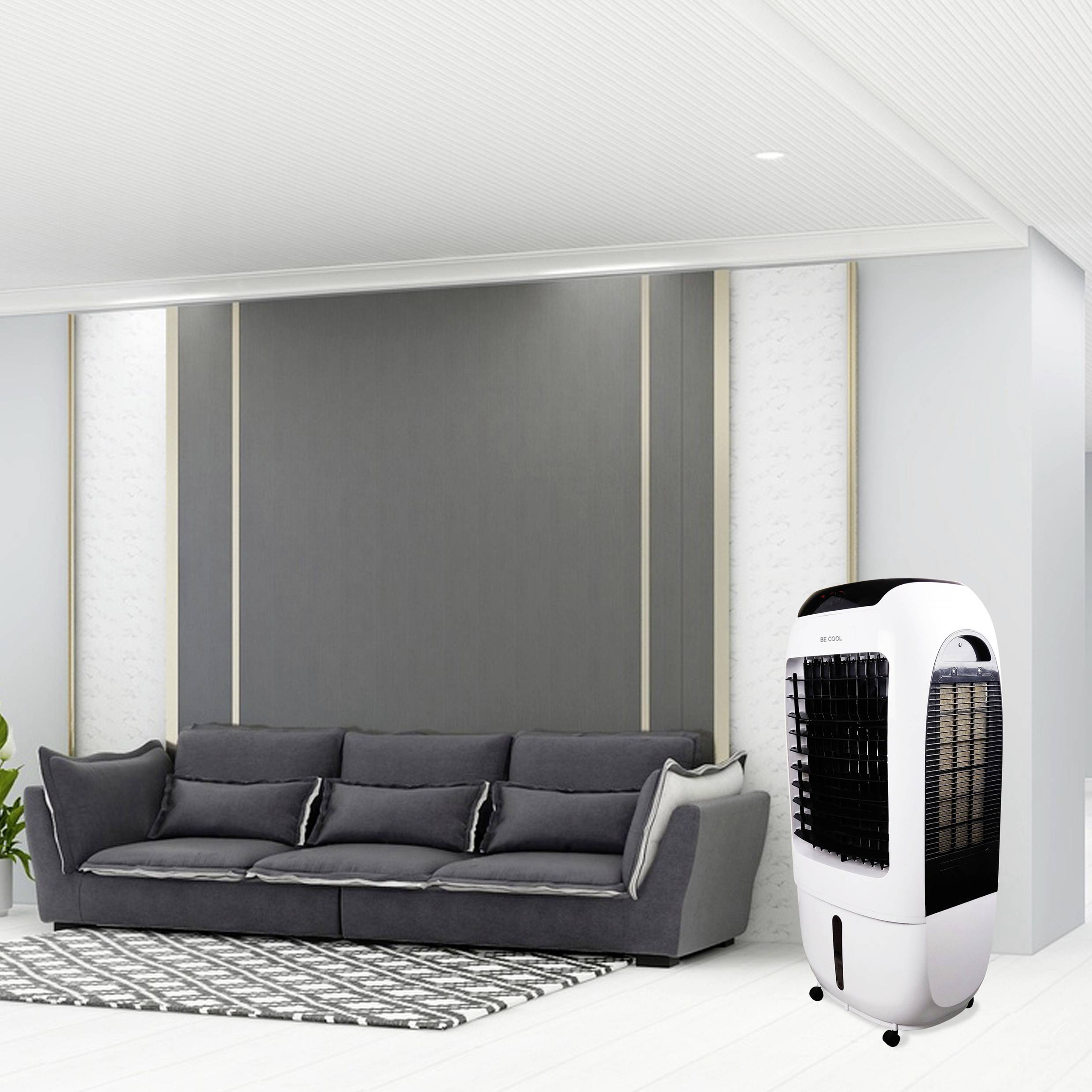 Be Cool Luftkühler 150W (L x B x H) 49 x 39 x 108cm Weiß mit Fernbedienung, Timer, LED-Kontrollleuchte