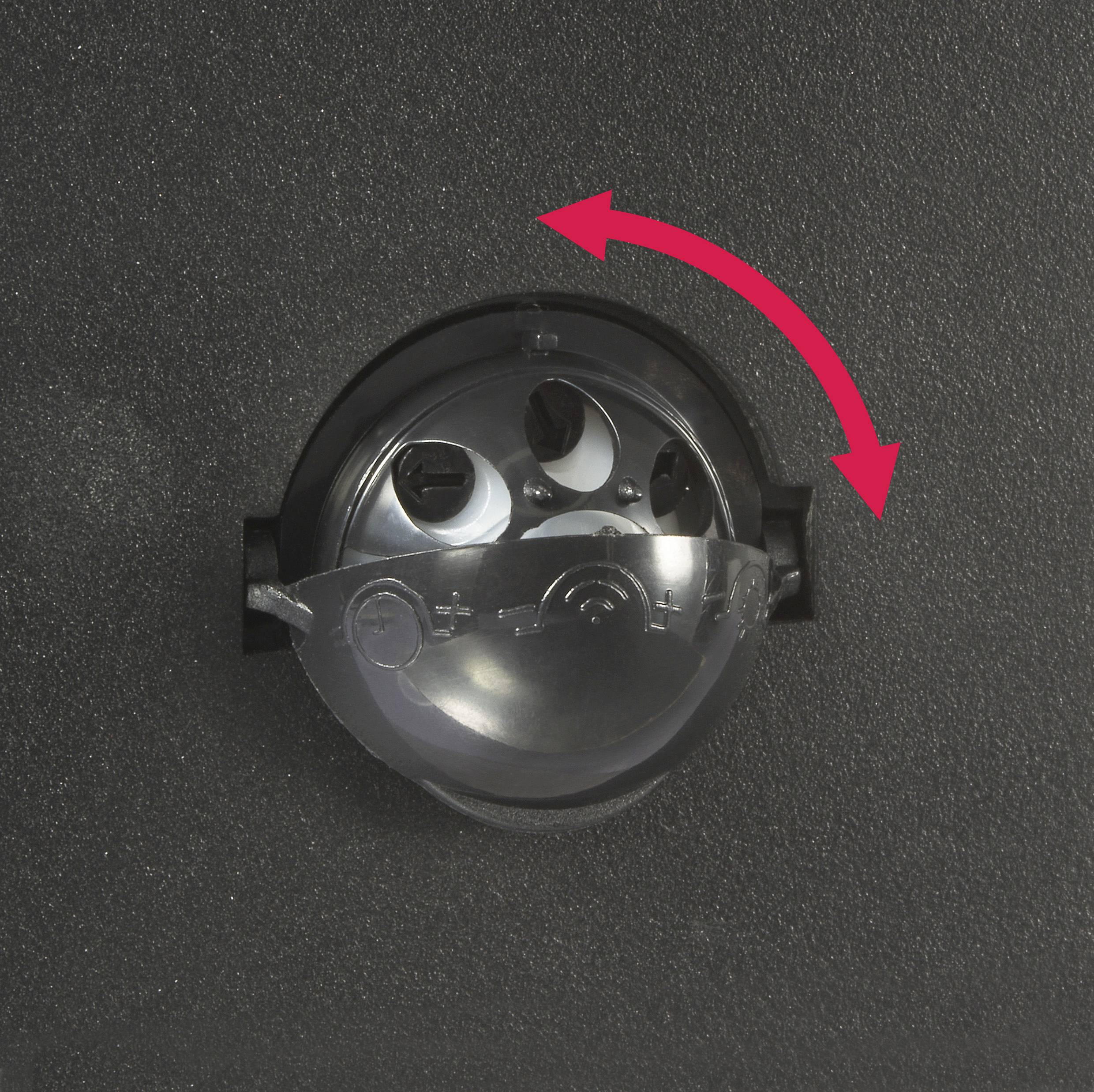 Sygonix SY-6028440 LED-Außenwandleuchte mit Bewegungsmelder GU10 Schwarz