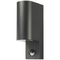 Sygonix SY-6028440 LED-Außenwandleuchte mit Bewegungsmelder GU10 Schwarz Sygonix SY-6028440 LED-Außenwandleuchte mit Bewegungsmelder GU10 Schwarz