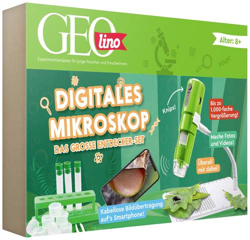 Franzis Verlag 67184 GEOLINO Das digitale Mikroskop Abenteuer-Box ab 8 Jahre Box