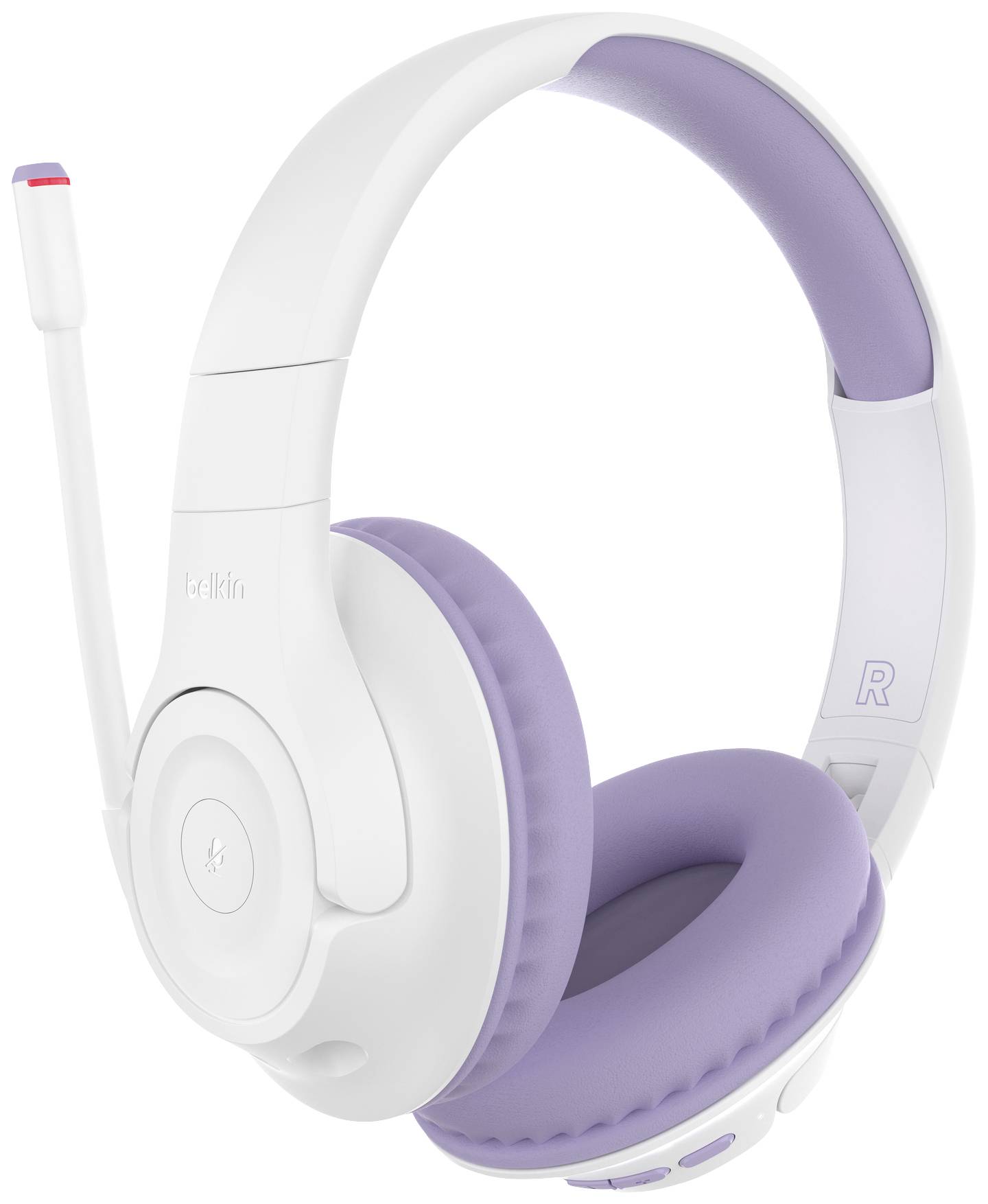 Belkin SoundForm Inspire Over Ear Headset Bluetooth® Weiß Lautstärkebegrenzung
