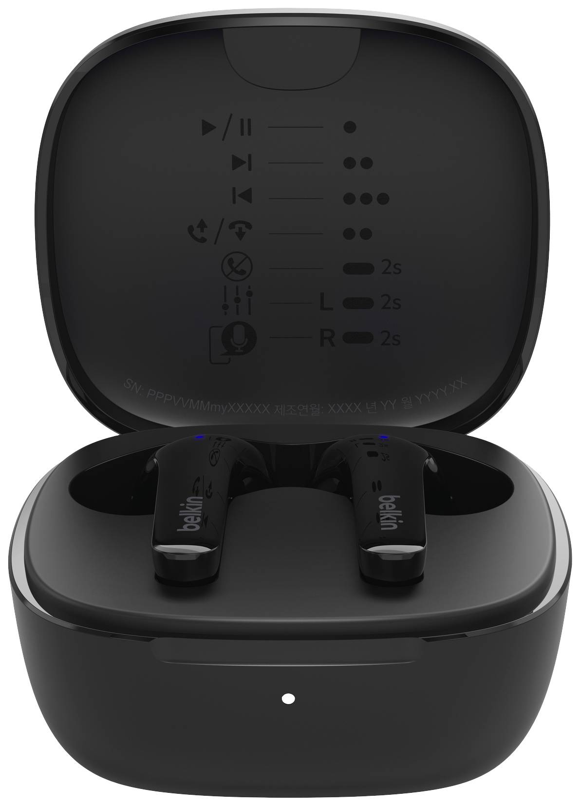 Belkin SoundForm Motion In Ear Headset Bluetooth® Schwarz Headset, Ladecase, Schweißresistent