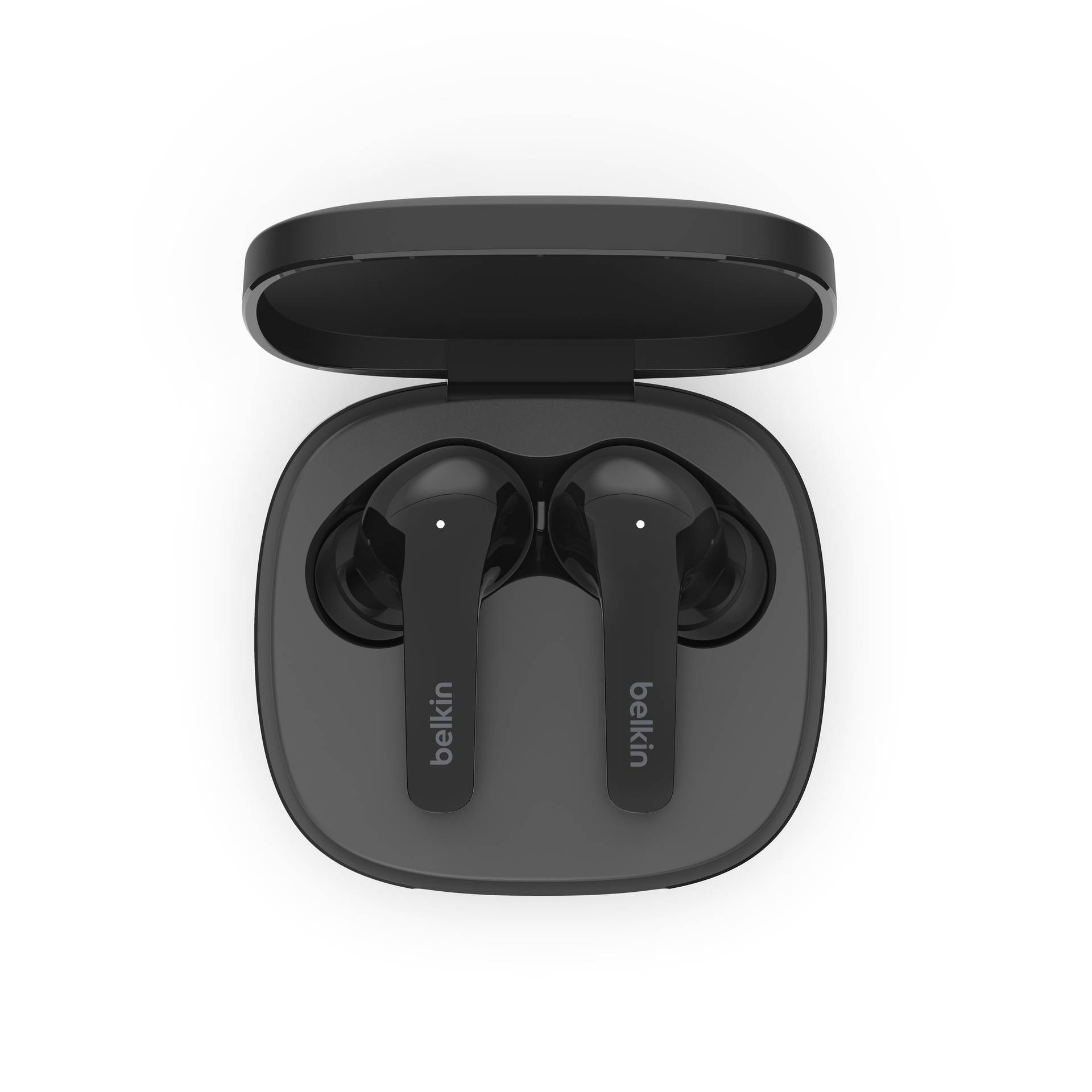 Belkin SoundForm Flow In Ear Headset Bluetooth® Schwarz Noise Cancelling Headset, Ladecase, Schweißresistent