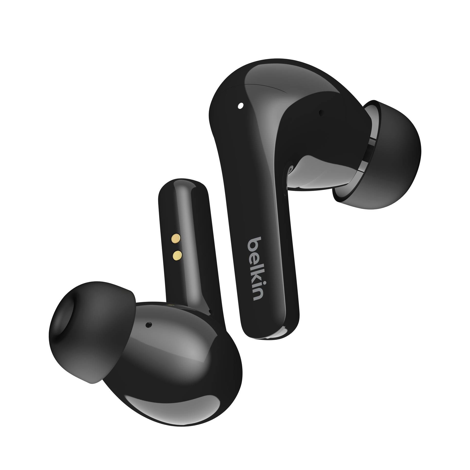 Belkin SoundForm Flow In Ear Headset Bluetooth® Schwarz Noise Cancelling Headset, Ladecase, Schweißresistent