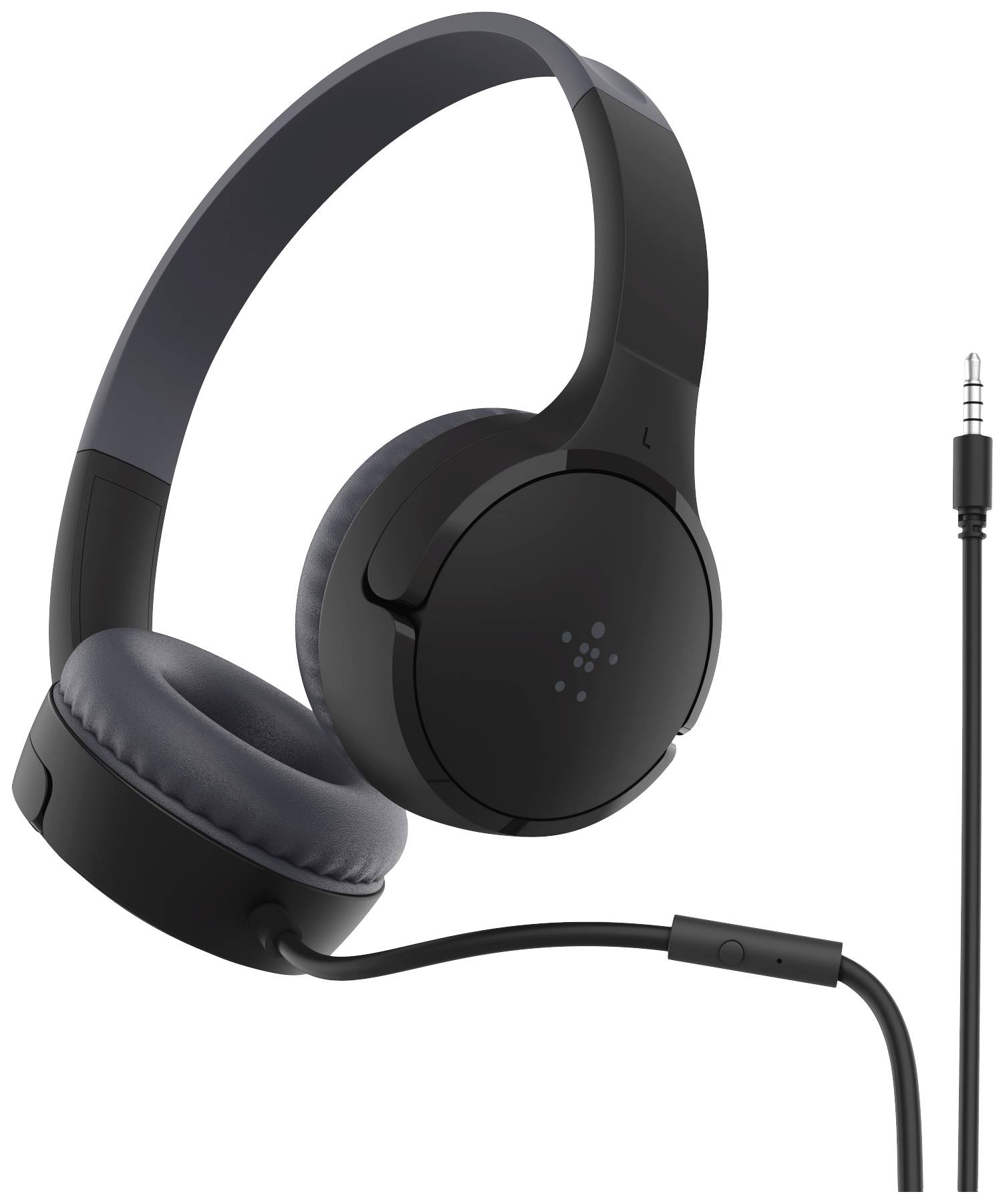 Belkin SoundForm Mini On Ear Headset kabelgebunden Schwarz Lautstärkebegrenzung