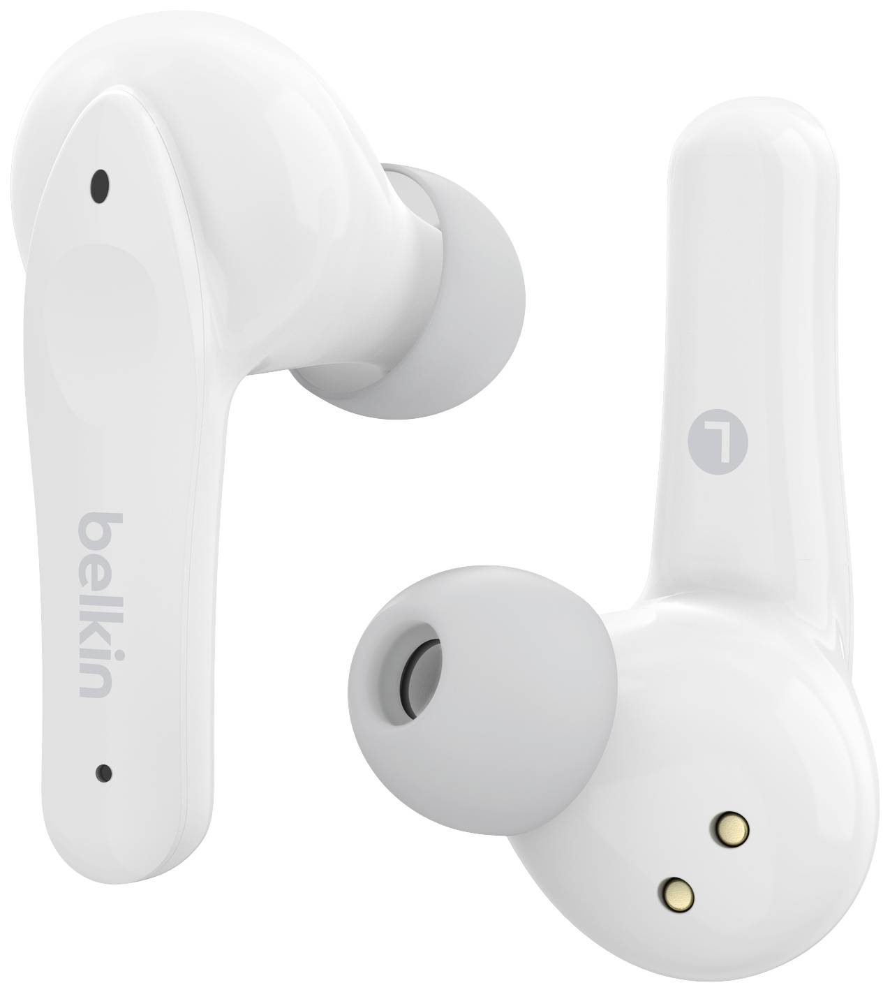 Belkin SoundForm Nano In Ear Headset Bluetooth® Weiß Headset, Ladecase, Schweißresistent