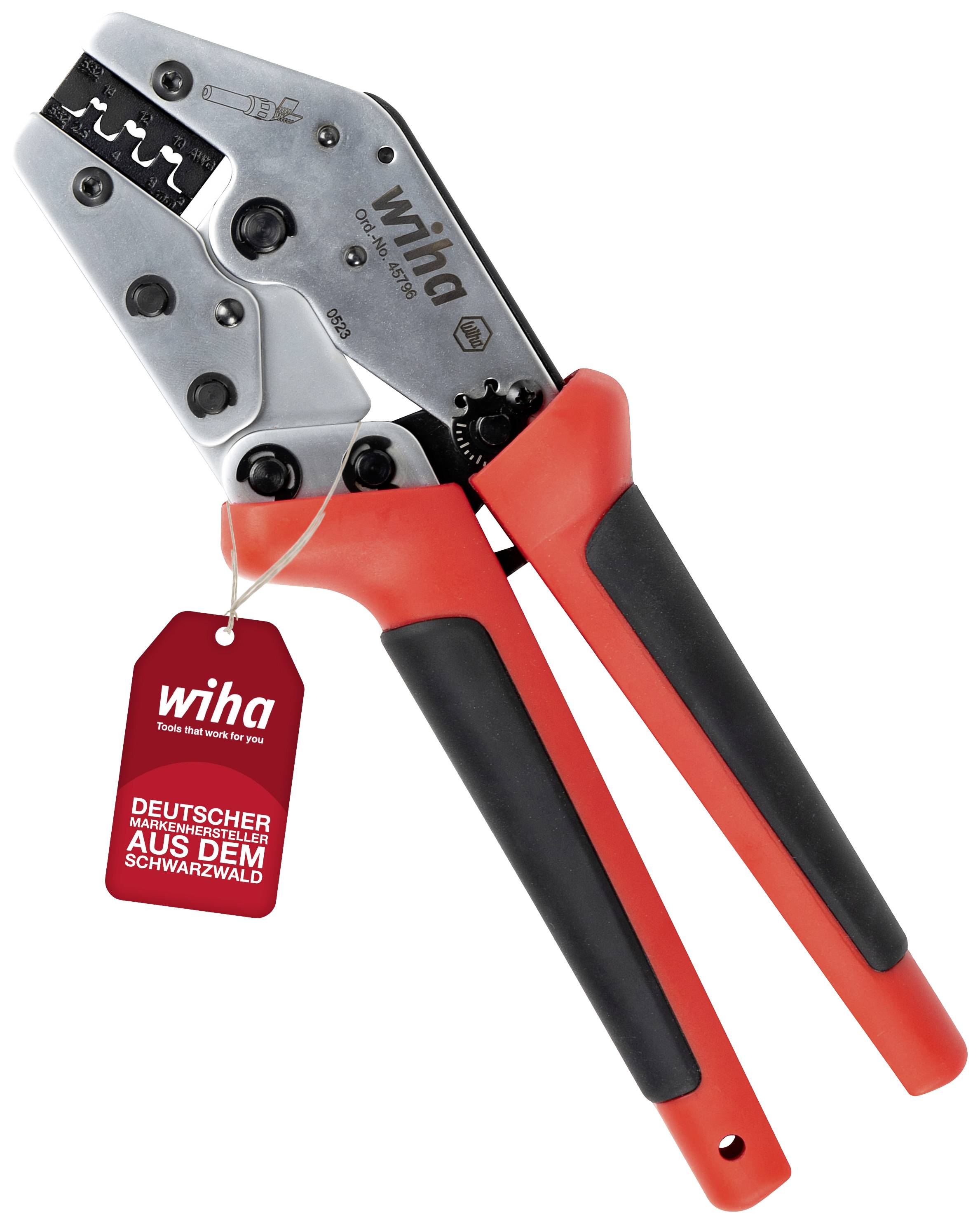 Wiha MC4 45796 Crimpzange 1 Stück Photovoltaik-Verbinder, Solar-Steckverbinder 2.5 bis 6mm²