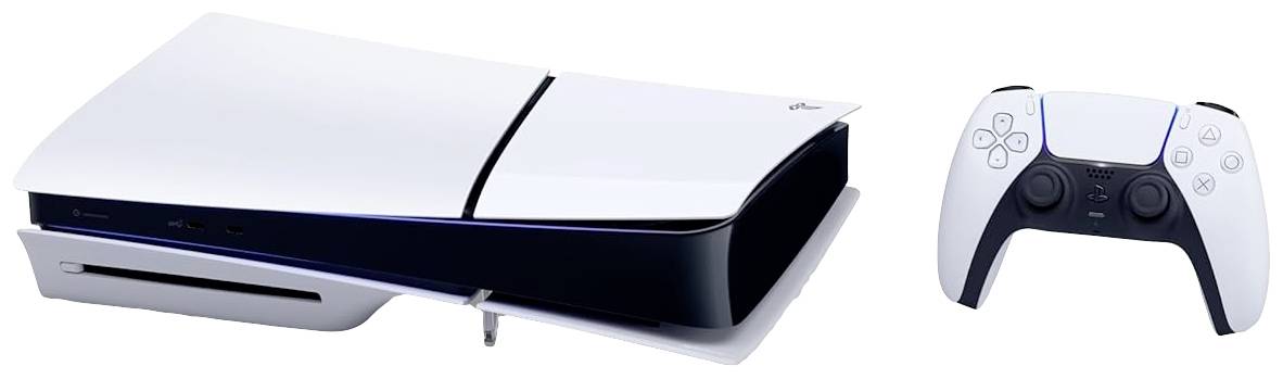 Sony PlayStation® 5 Konsole Slim Standard Edition 1TB mit Laufwerk Weiß/Schwarz