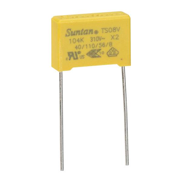 Suntan TS08V0A9104KAB0E0R Folienkondensator 0.1 µF 310 V 10 % 15 mm (L x B) 12 mm x 18 mm