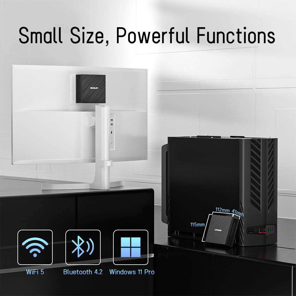 GEEKOM Mini PC LETSUNG Golite11 Intel® Celeron® N4020 6GB RAM 128GB SSD Intel Win 11 Pro