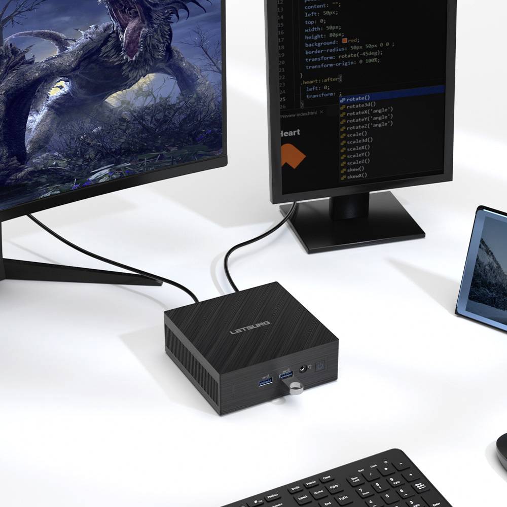 GEEKOM Mini PC LETSUNG Golite11 Intel® Celeron® N4020 6GB RAM 128GB SSD Intel Win 11 Pro