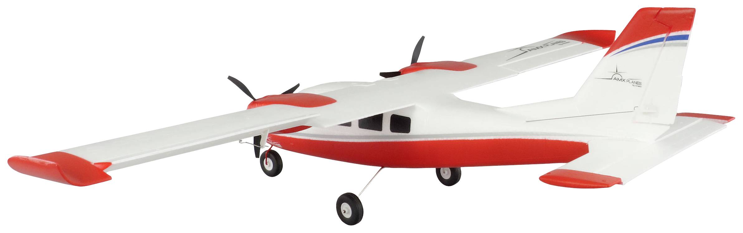Amewi AMXPlanes P68 Hochdecker Rot, Weiß RC Motorflugmodell PNP 850mm