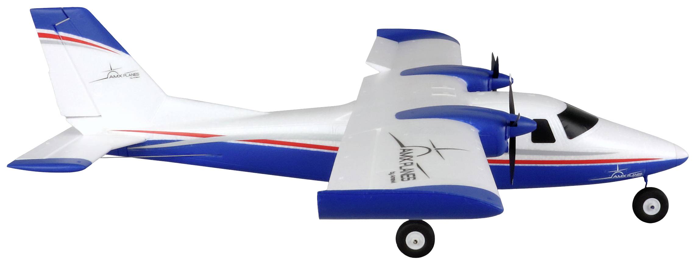 Amewi Blau, Weiß RC Motorflugmodell PNP 850mm