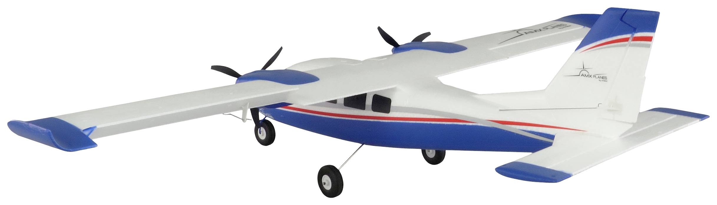 Amewi Blau, Weiß RC Motorflugmodell PNP 850mm