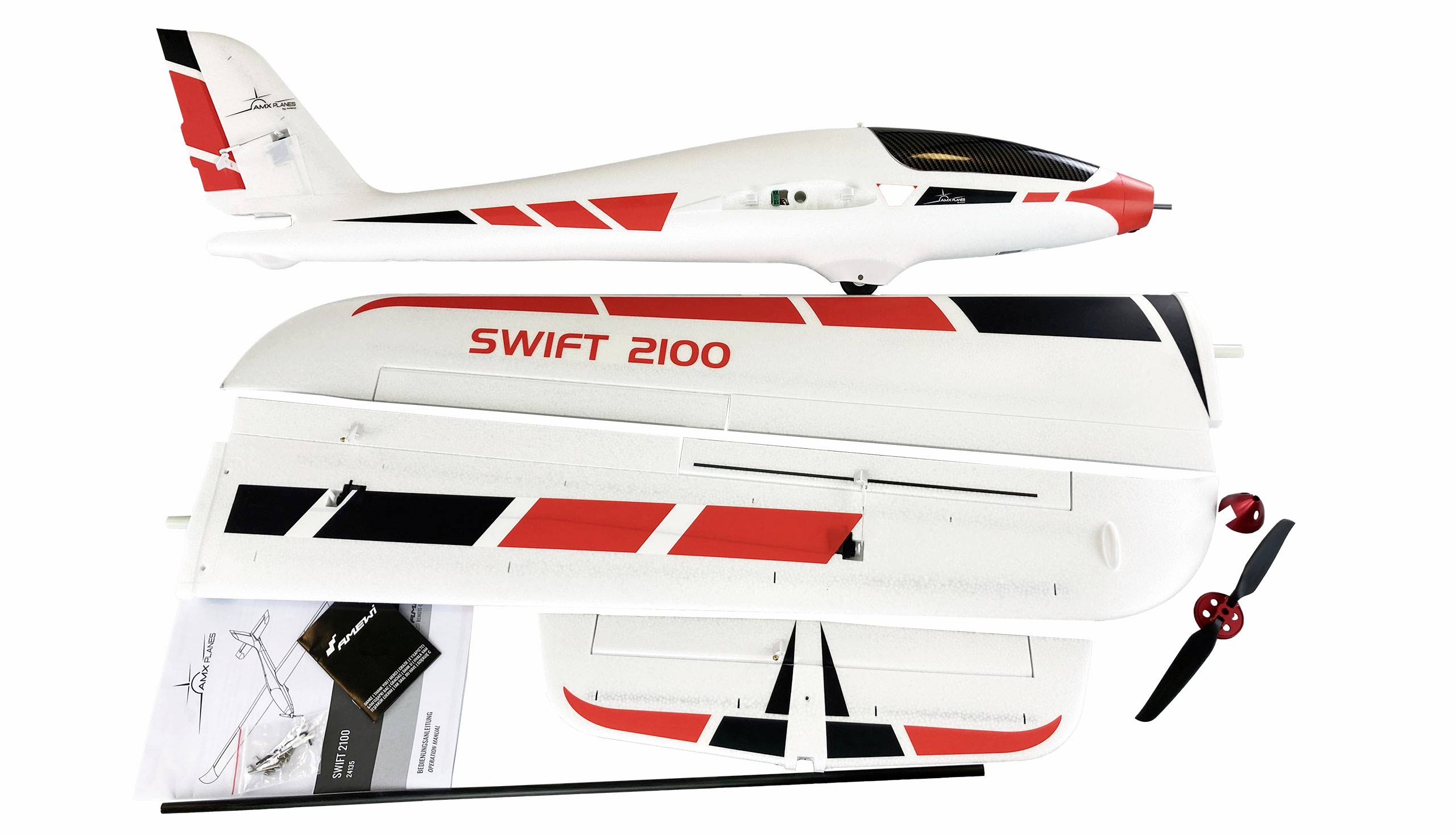 Amewi AMXPlanes Swift 2100 RC Segelflugmodell Bausatz 2100mm