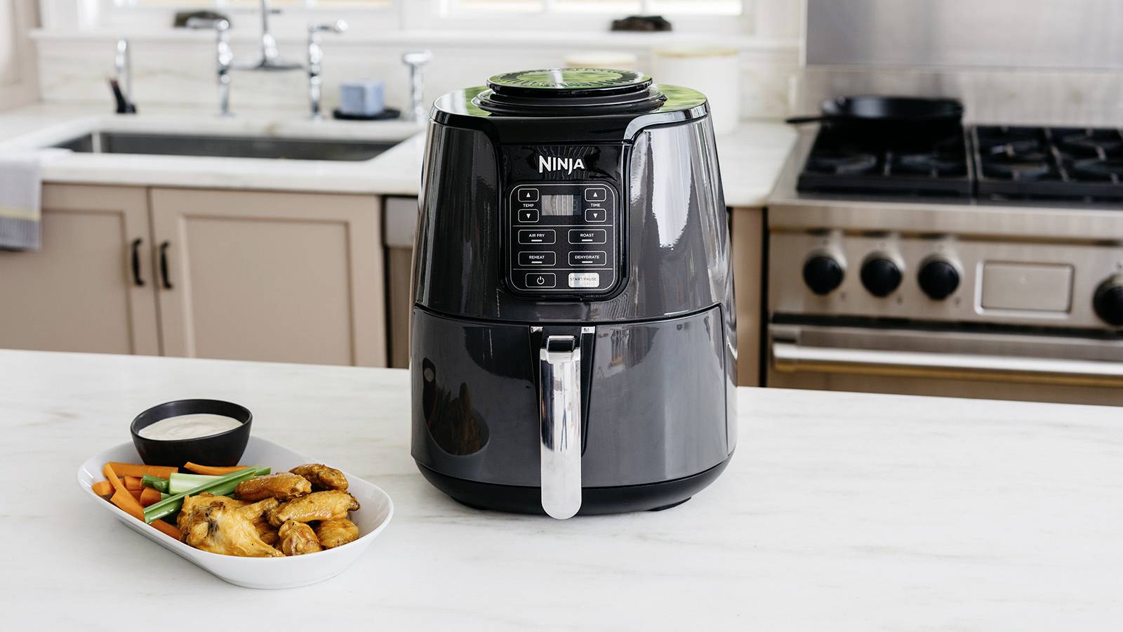 Ninja AF100EU Heißluft-Fritteuse 3.8 l 1500 W Schwarz