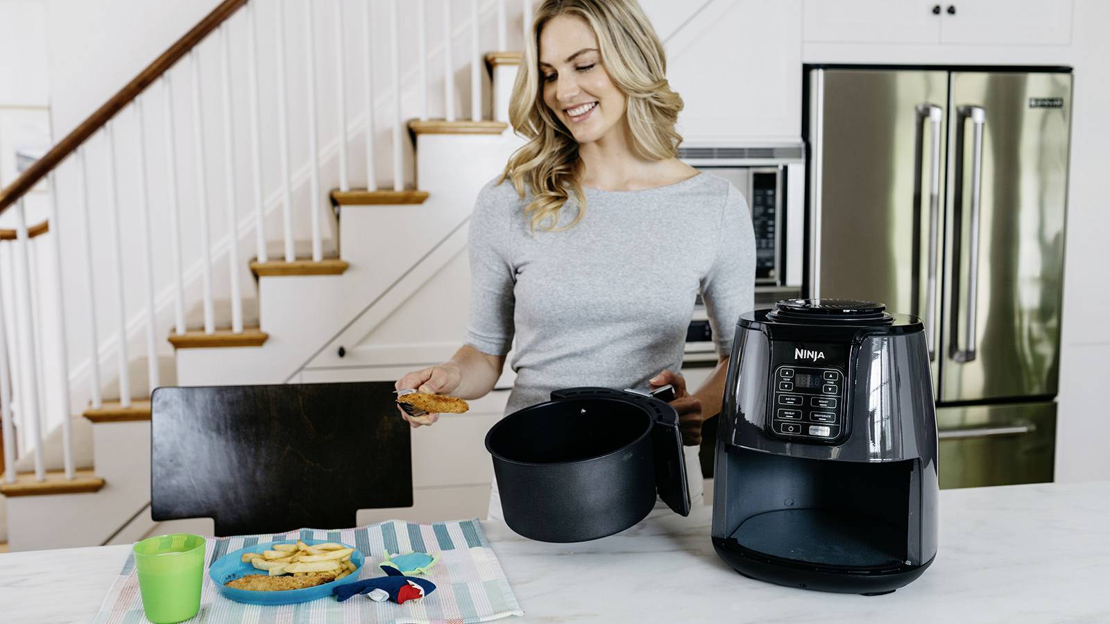 Ninja AF100EU Heißluft-Fritteuse 3.8 l 1500 W Schwarz